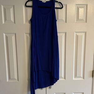 Splendid Women’s Elegant Blue Sleeveless Angled Dress - Size S